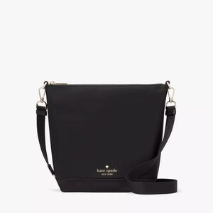 Kate Spade Chelsea Large Duffle Crossbody Black Nylon Bag NWT/NWOT